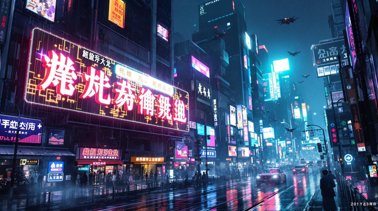 亚洲第一影院 - 赛博长安科幻电影场景,展示高清HD科幻影视作品品质