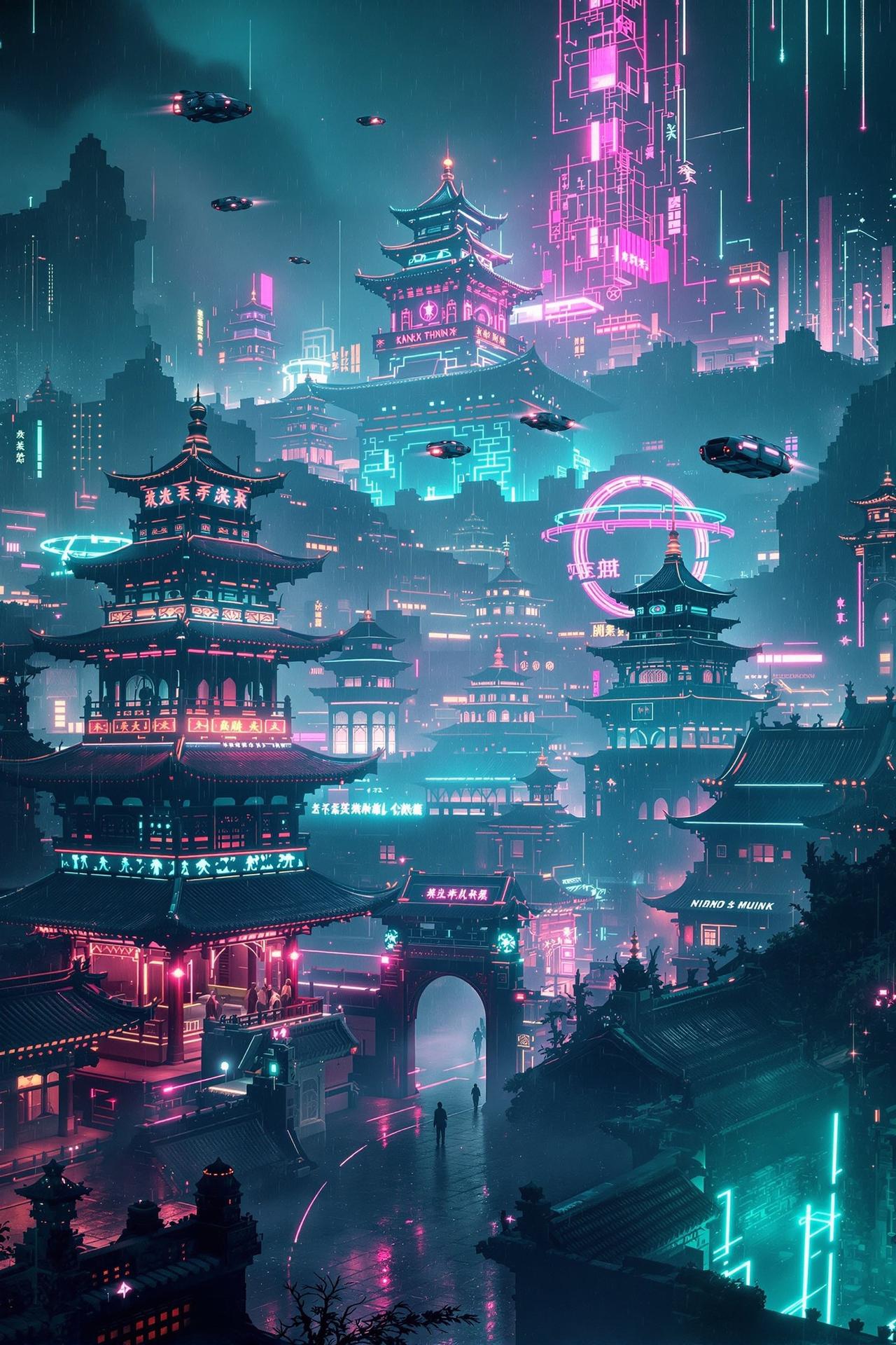 亚洲第一影院作品 赛博长安 高清HD海报